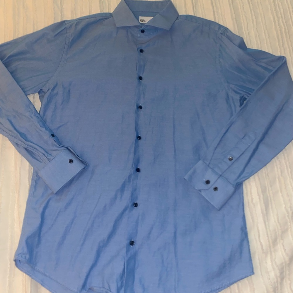 Light blue button up
